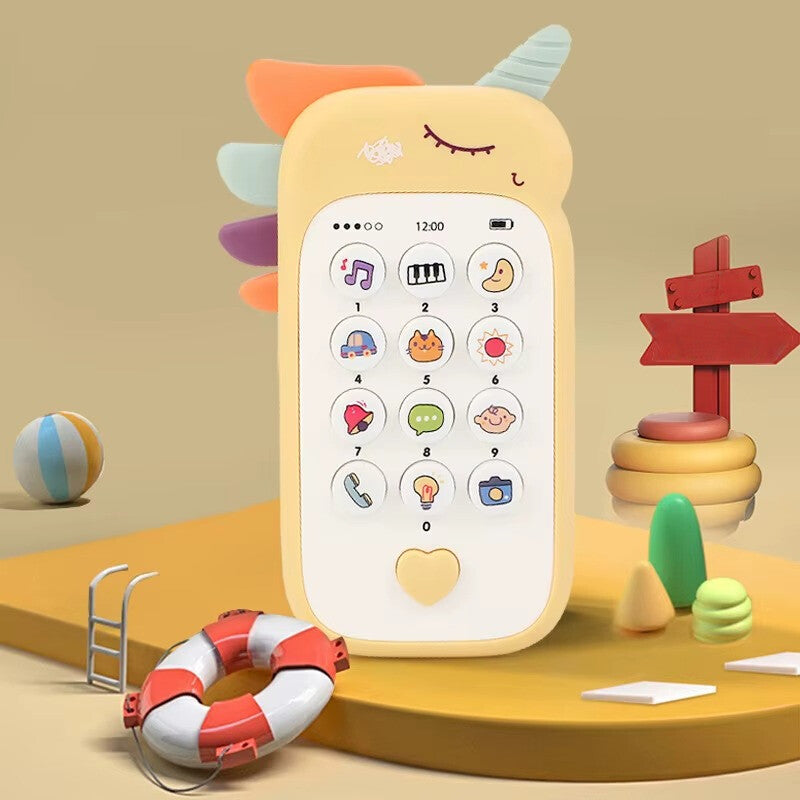 טלפון מוזיקלי לתינוקות בצורת חד קרן אינטראקטיבי – תמונה 5