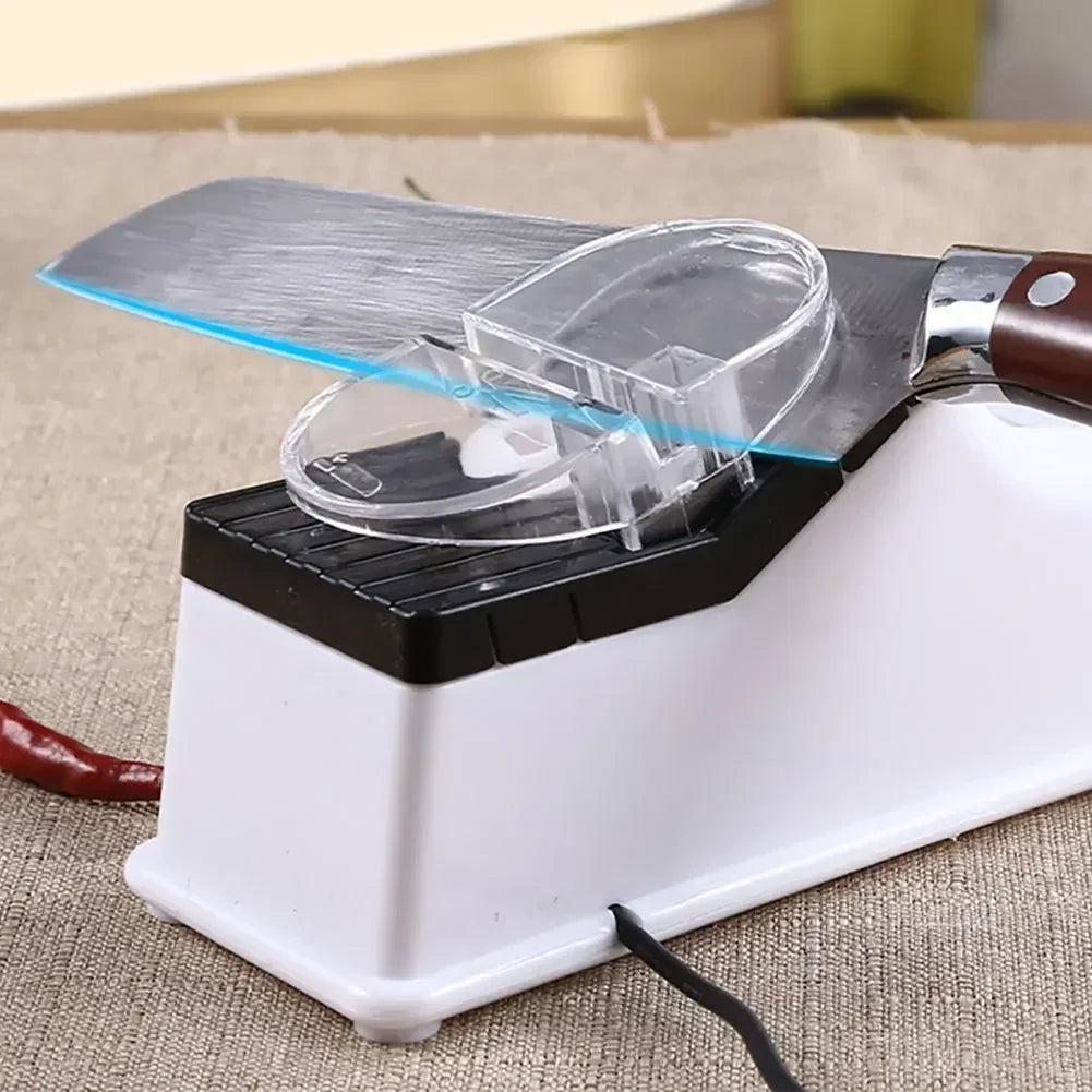 משחיז סכינים חשמלי רב-תכליתי עם חיבור USB בטיחותי – תמונה 2