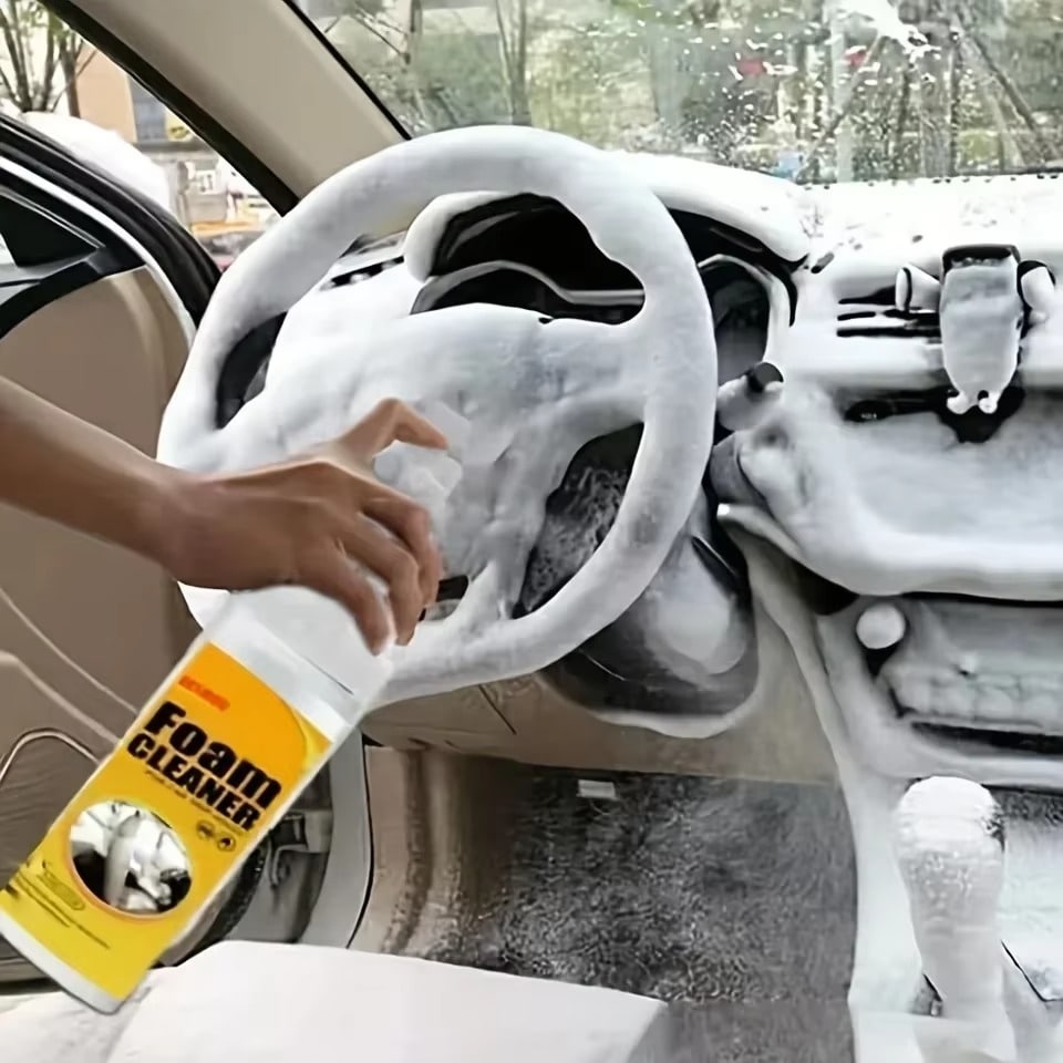 ספריי קצף לניקוי רב תכליתי - תרסיס עוצמתי להסרת כתמים ושומן לרכב, בית וריהוט – תמונה 5