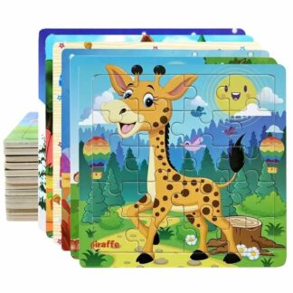 פאזל עץ לפעוטות מונטסורי 20 חלקים בגודל 15×15 סמ