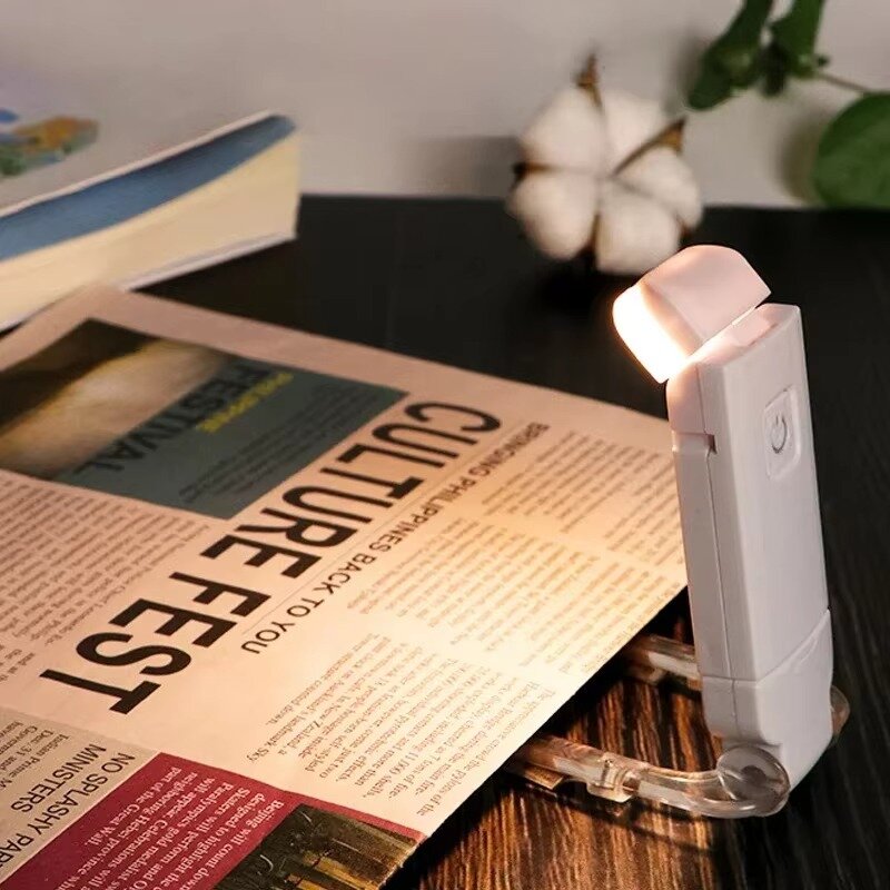 מנורת קריאה נטענת מתקפלת עם LED ו-3 מצבי תאורה