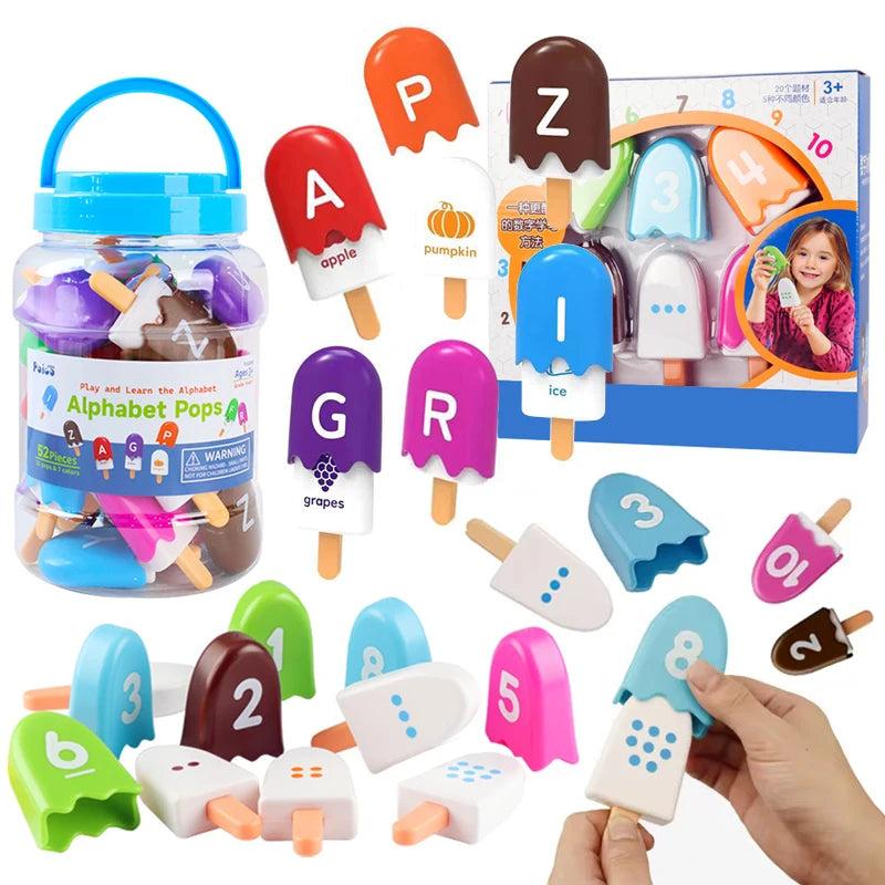 צעצוע מונטסורי לילדים להתאמת מספרים עם 20 ארטיקים – תמונה 2