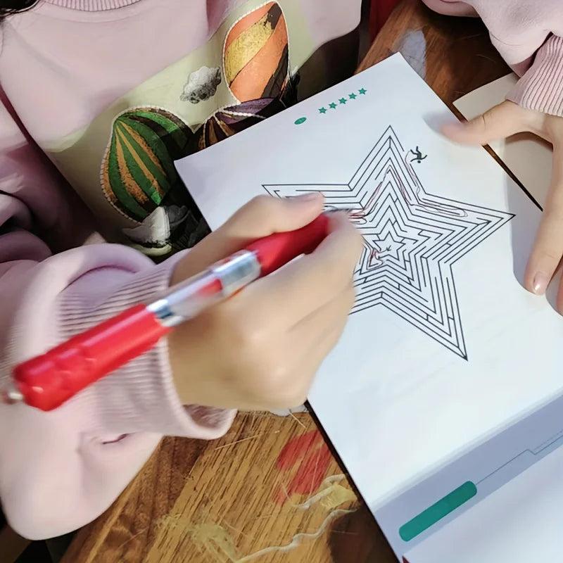 ספר מבוכים לילדים עם 32 עמודים לפיתוח ריכוז וחשיבה – תמונה 2