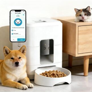 מאכיל חיות אוטומטי חכם עם WiFi ומיכל 2 ליטר