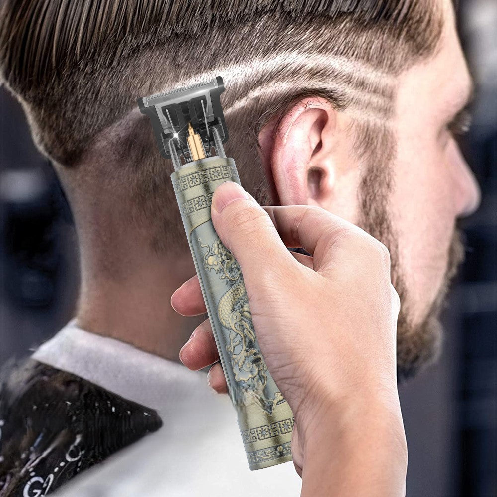 מכונת תספורת מקצועית לגבר עם גוף אלומיניום וסוללת ליתיום, דיוק חיתוך 0.5 ממ – תמונה 2