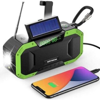 רדיו סולארי נייד עם פנס, רמקול בלוטוס וטעינת USB