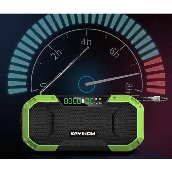 רדיו סולארי נייד עם פנס, רמקול בלוטוס וטעינת USB – תמונה 3