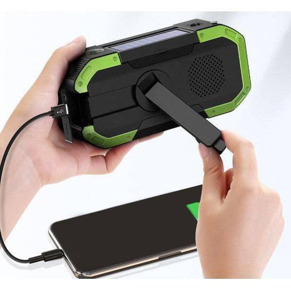 רדיו סולארי נייד עם פנס, רמקול בלוטוס וטעינת USB – תמונה 4