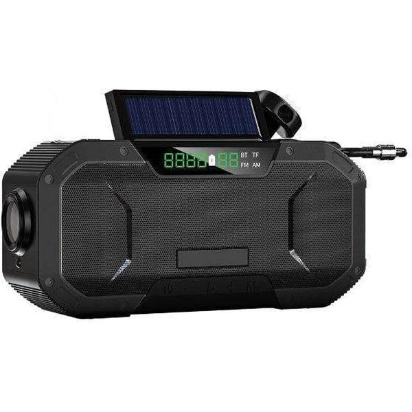 רדיו סולארי נייד עם פנס, רמקול בלוטוס וטעינת USB – תמונה 5
