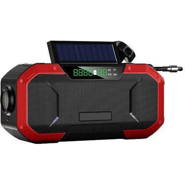 רדיו סולארי נייד עם פנס, רמקול בלוטוס וטעינת USB – תמונה 6