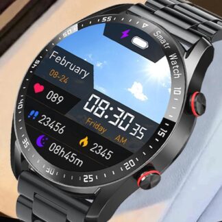 שעון ספורט חכם עמיד במים IP67 עם מסך מגע ומדידת דופק וחמצן בדם