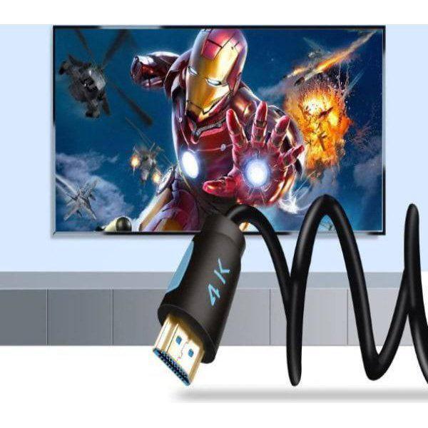 כבל HDMI 4K איכותי בתקן 2.0 עם חיבורים מוזהבים – תמונה 2