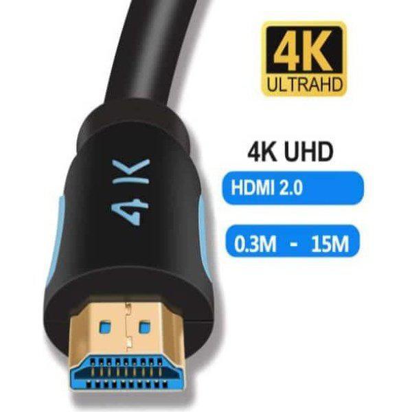 כבל HDMI 4K איכותי בתקן 2.0 עם חיבורים מוזהבים – תמונה 3