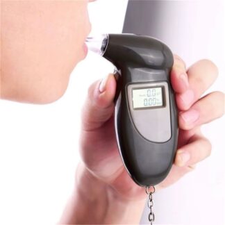 ינשופון לבדיקת אלכוהול עם תצוגת LCD ומחזיק מפתחות
