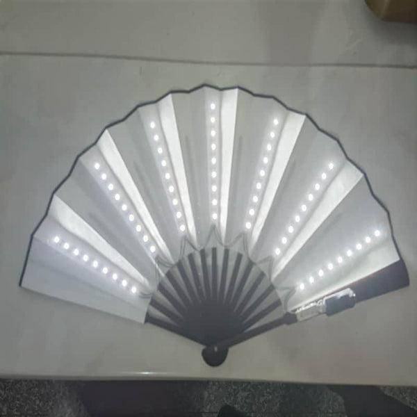 מניפה עם תאורת LED צבעונית מתקפלת למסיבות ואירועים – תמונה 6