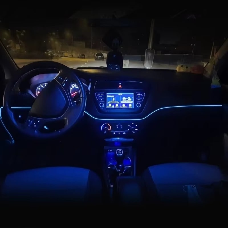 פס תאורת לד לרכב באורך 3 מטר עם חיבור USB בשלל צבעים – תמונה 3