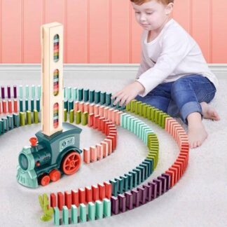 רכבת דומינו חשמלית אוטומטית לילדים - משחק מהנה ומפתח דמיון וחשיבה