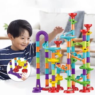 משחק הרכבה מסלול כדורים לילדים - מגדל קומות מפתח חושים ומוטוריקה עדינה