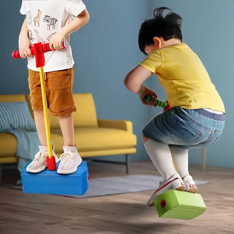 מקל פוגו לילדים מספוג לפיתוח איזון מגיל שנתיים ומעלה