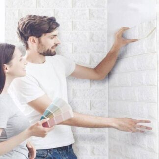 טפט בריקים תלת מימד – סט 15 מדבקות ויניל לקיר