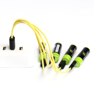 סוללות AA נטענות USB עם כבל מיקרו USB לטעינה מהירה