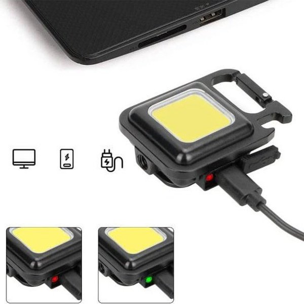 פנס LED נטען USB עוצמתי ונייד עם מגנט ווו תלייה - 30 נוריות ו-3 מצבי תאורה – תמונה 4