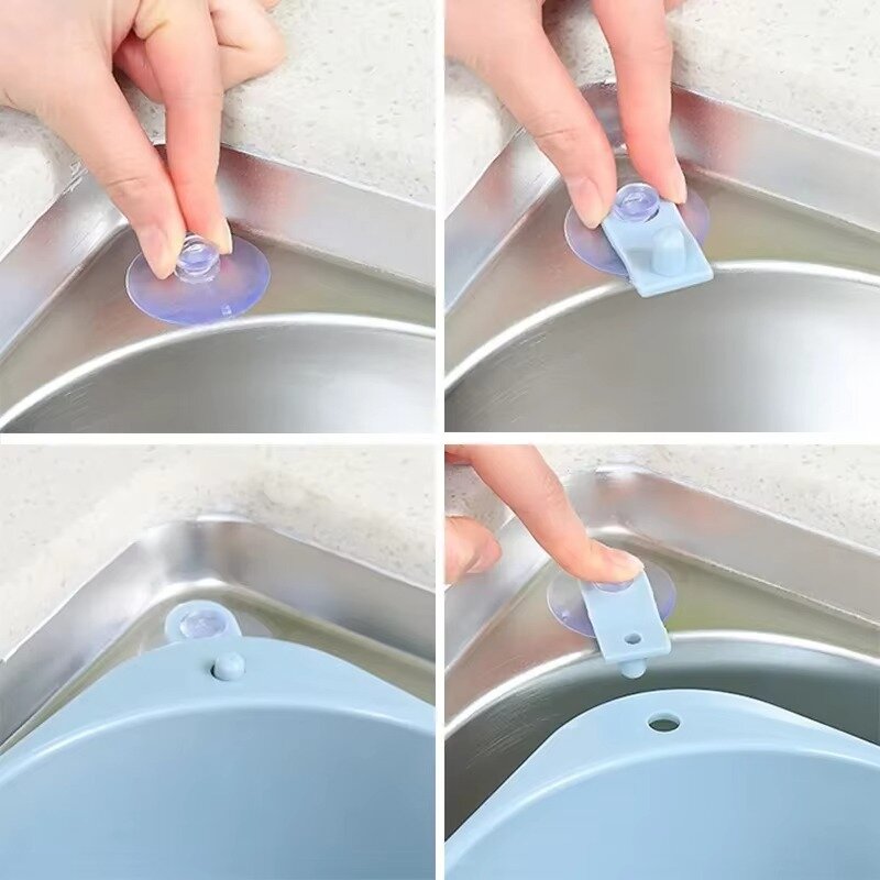 מסננת וואקום לכיור בעיצוב משולש למניעת סתימות וניקוז קל – תמונה 3