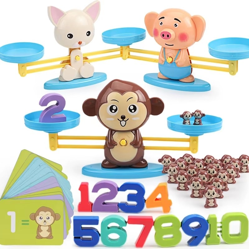 משחק מאזניים לילדים ללימוד חשבון ומספרים - פיתוח חשיבה והנאה לגילאי 3+ – תמונה 6