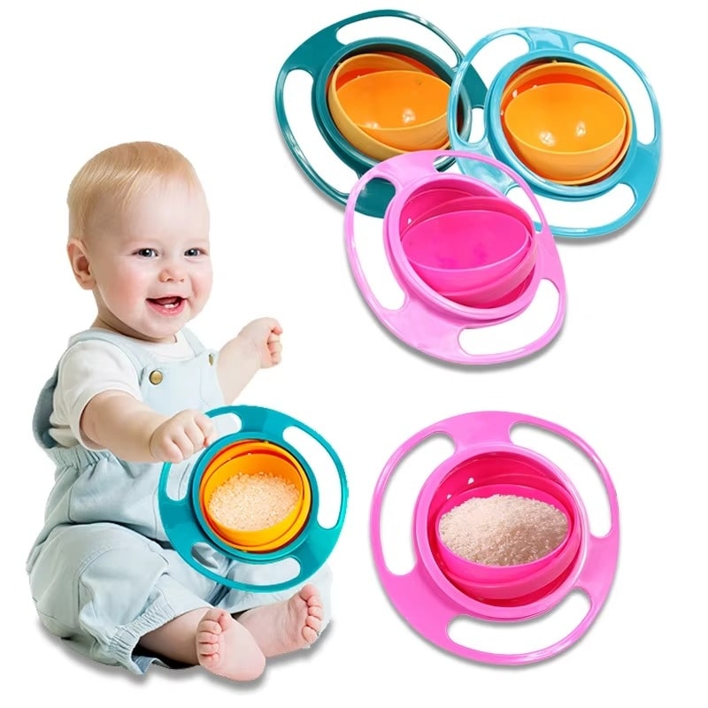 קערת הפלא לילדים מסתובבת 360 מעלות למניעת שפיכות