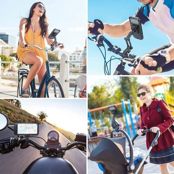 מחזיק טלפון לאופניים עמיד במים עם סיבוב 360 מעלות – תמונה 3