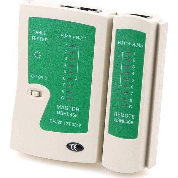 בודק כבלי רשת RJ45 וטלפון RJ11 עם נורות חיווי – תמונה 3