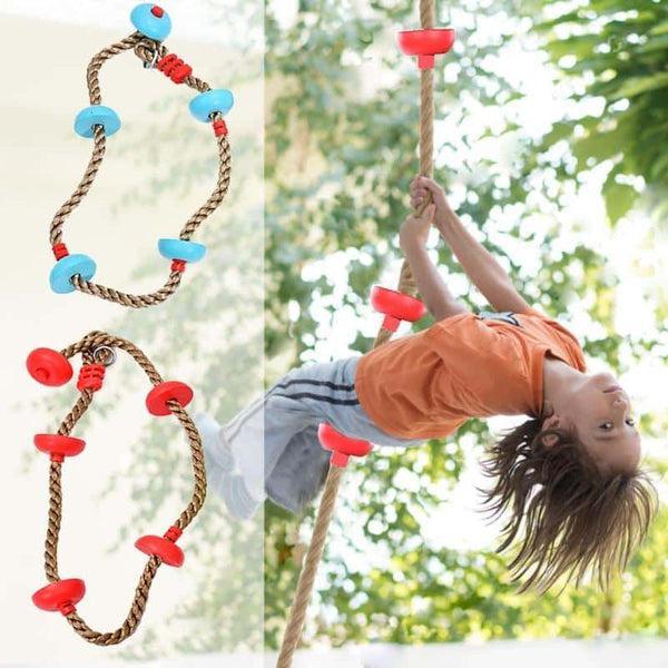 חבל טיפוס לילדים באורך 2 מטר עם דיסקיות אחיזה – תמונה 3