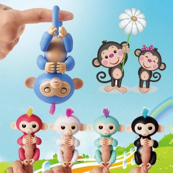 קוף דיגיטלי לילדים אינטראקטיבי - בובת אצבע עם סאונד ותנועה, סוללה נטענת – תמונה 3