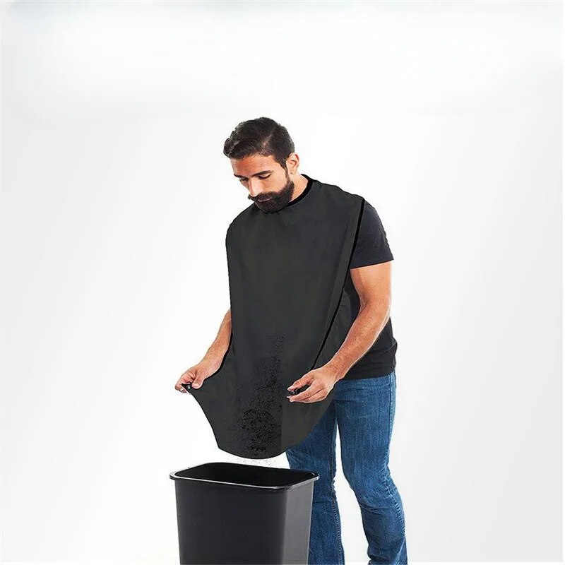 סינר גילוח לגבר רב פעמי לאיסוף זיפים ושיער בקלות – תמונה 5
