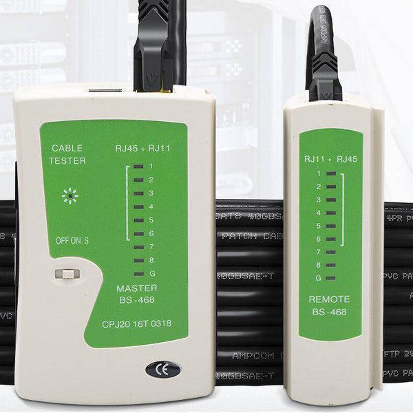 בודק כבלי רשת RJ45 וטלפון RJ11 עם נורות חיווי – תמונה 4