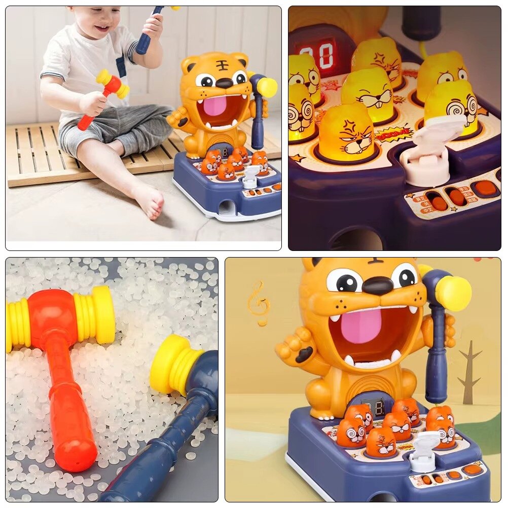 משחק נקמת הפטישים לילדים עם אורות וצלילים לגיל 3 ומעלה – תמונה 4