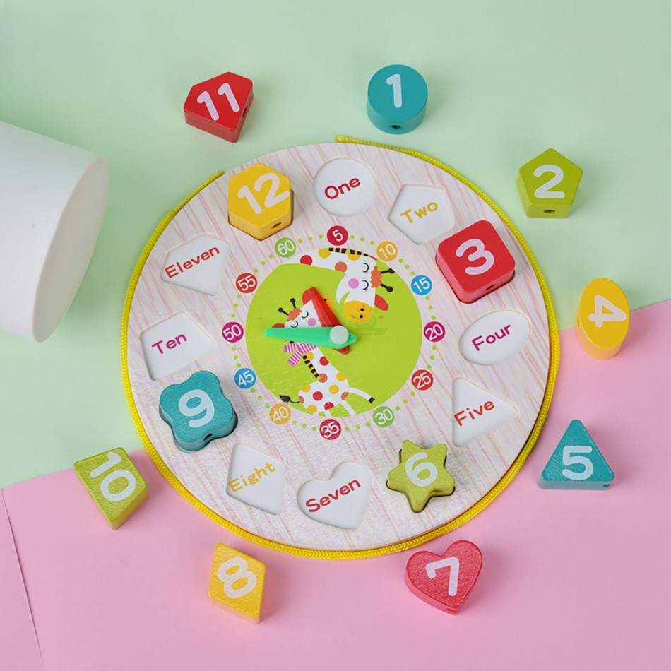 פאזל עץ שעון לילדים בסגנון חיות ומספרים - לימוד והנאה מגיל 3 – תמונה 2