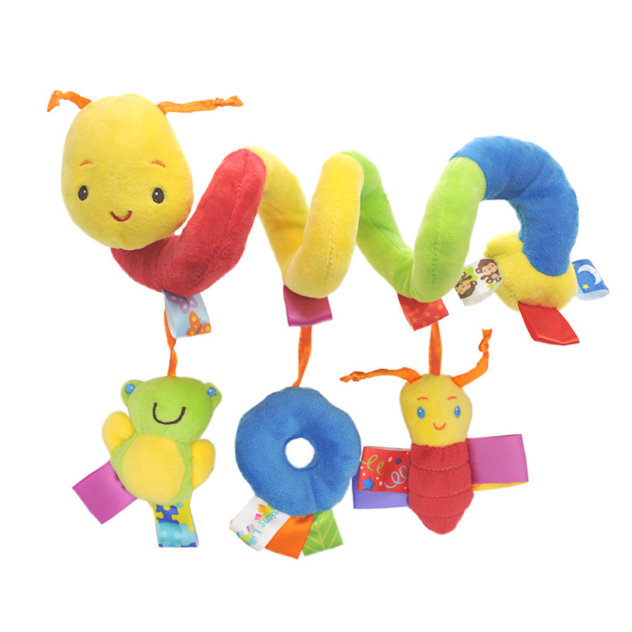 פעלולון ספירלה לתינוק צבעוני חינוכי עם נשכן סיליקון - מפתח חושים ומוטוריקה – תמונה 5