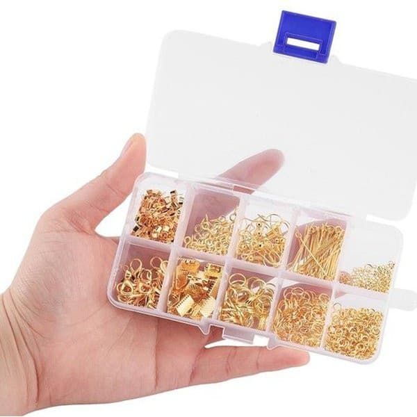 ערכת אביזרים להכנת תכשיטים בעבודת יד עם 710 חלקים – תמונה 3