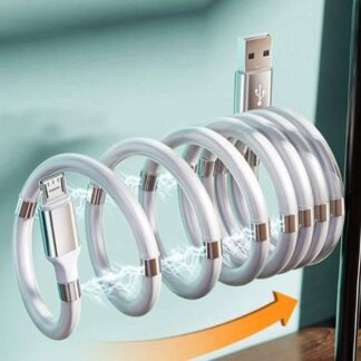 כבל USB מגנטי לטעינה מהירה והעברת נתונים בטוחה